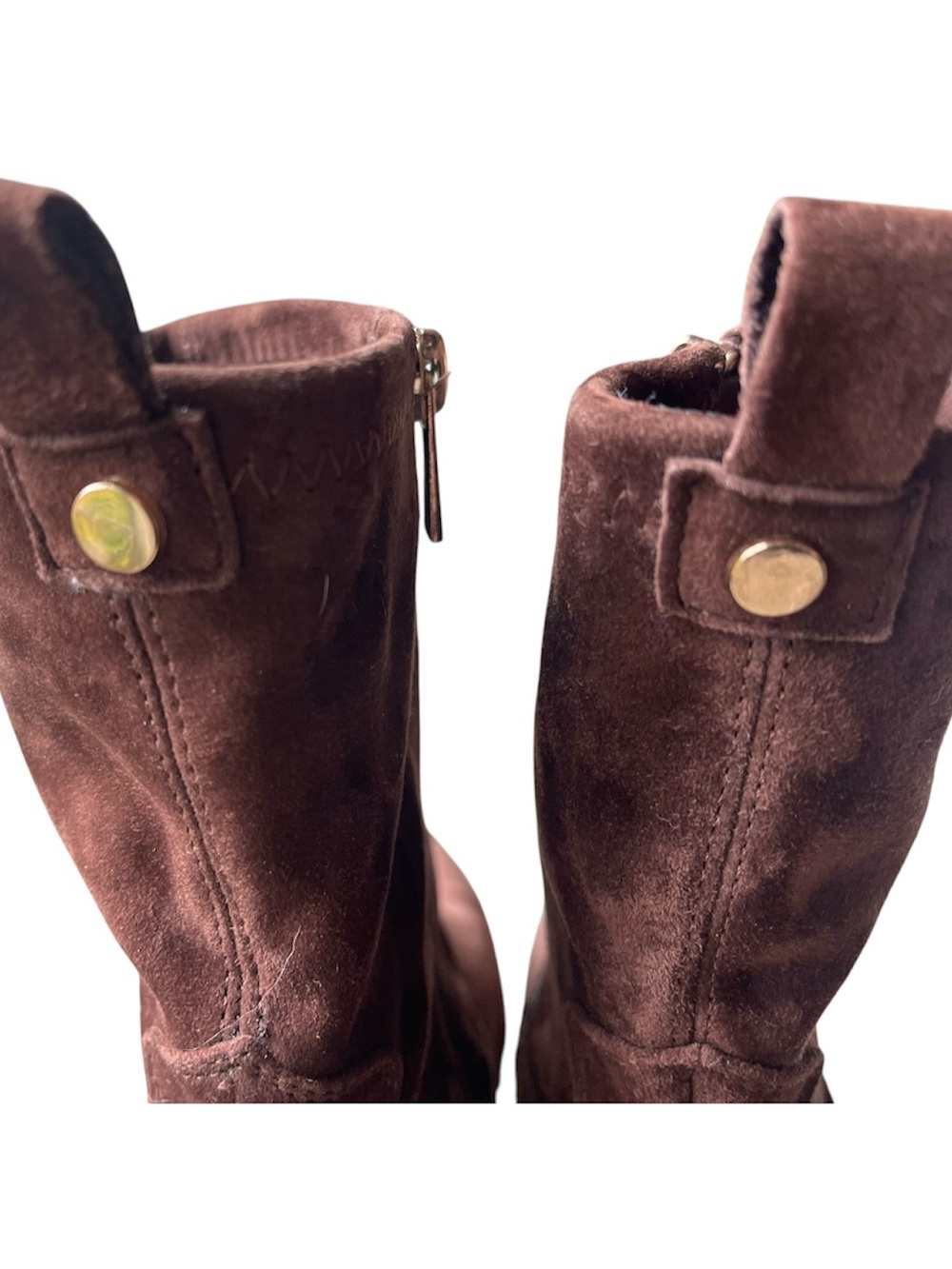 NEW Tahari Women's Sonira Suede Leather Brown Pointy Toe Calf Heel Boot Size 9 - Picture 5 of 7